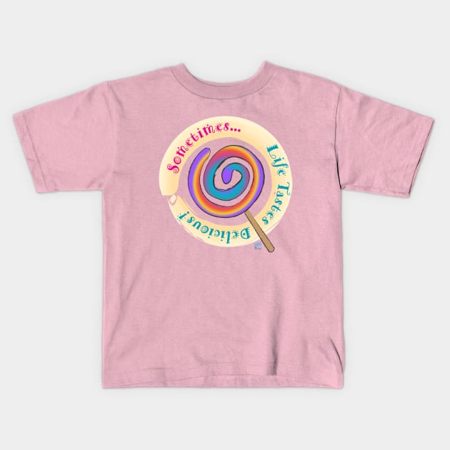 Tastes Delicious Kids T-Shirt by NN Tease